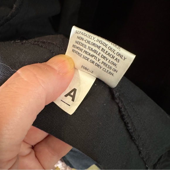 🦋Eileen Fisher Cotton Fine Corduroy Black Double Breasted Belted Jacket🦋 - Picture 6 of 11